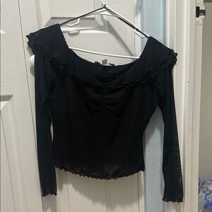 Sheer Black Women's Top